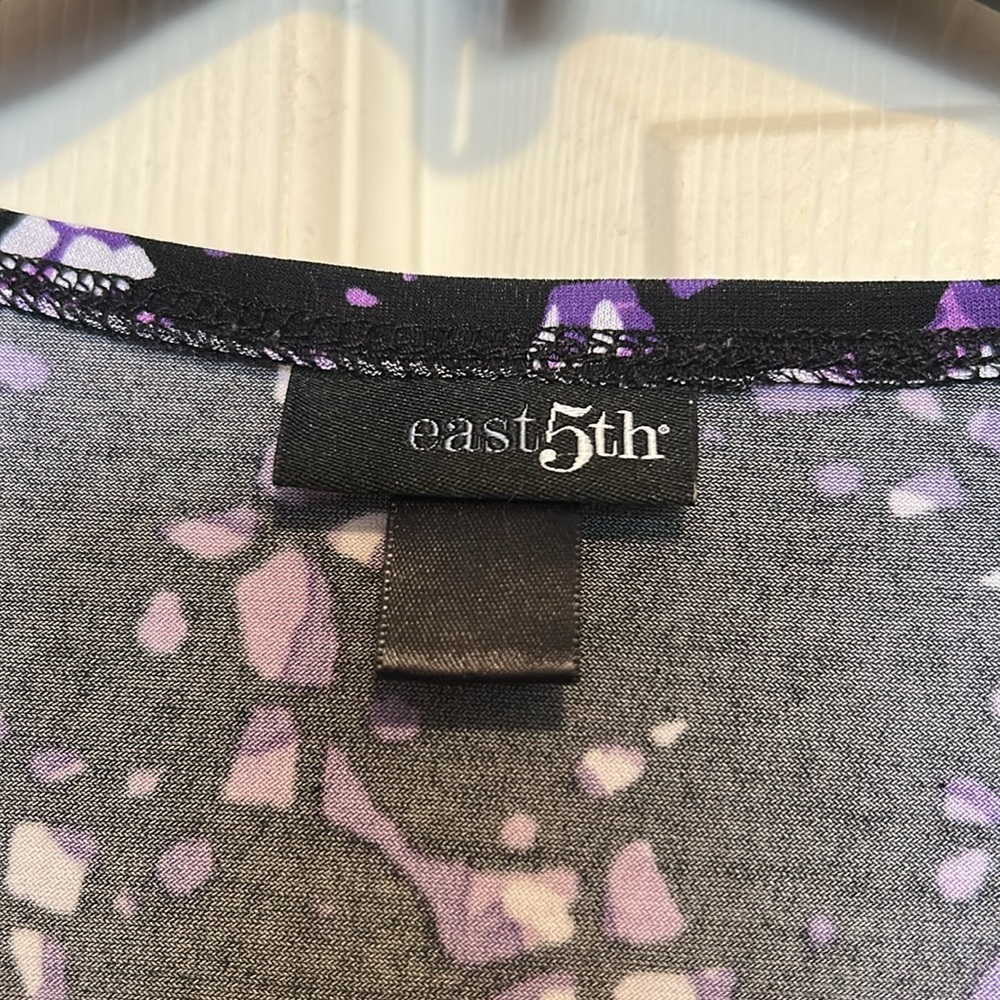 East 5th Purple and Black Top Size Medium - Picture 4 of 8